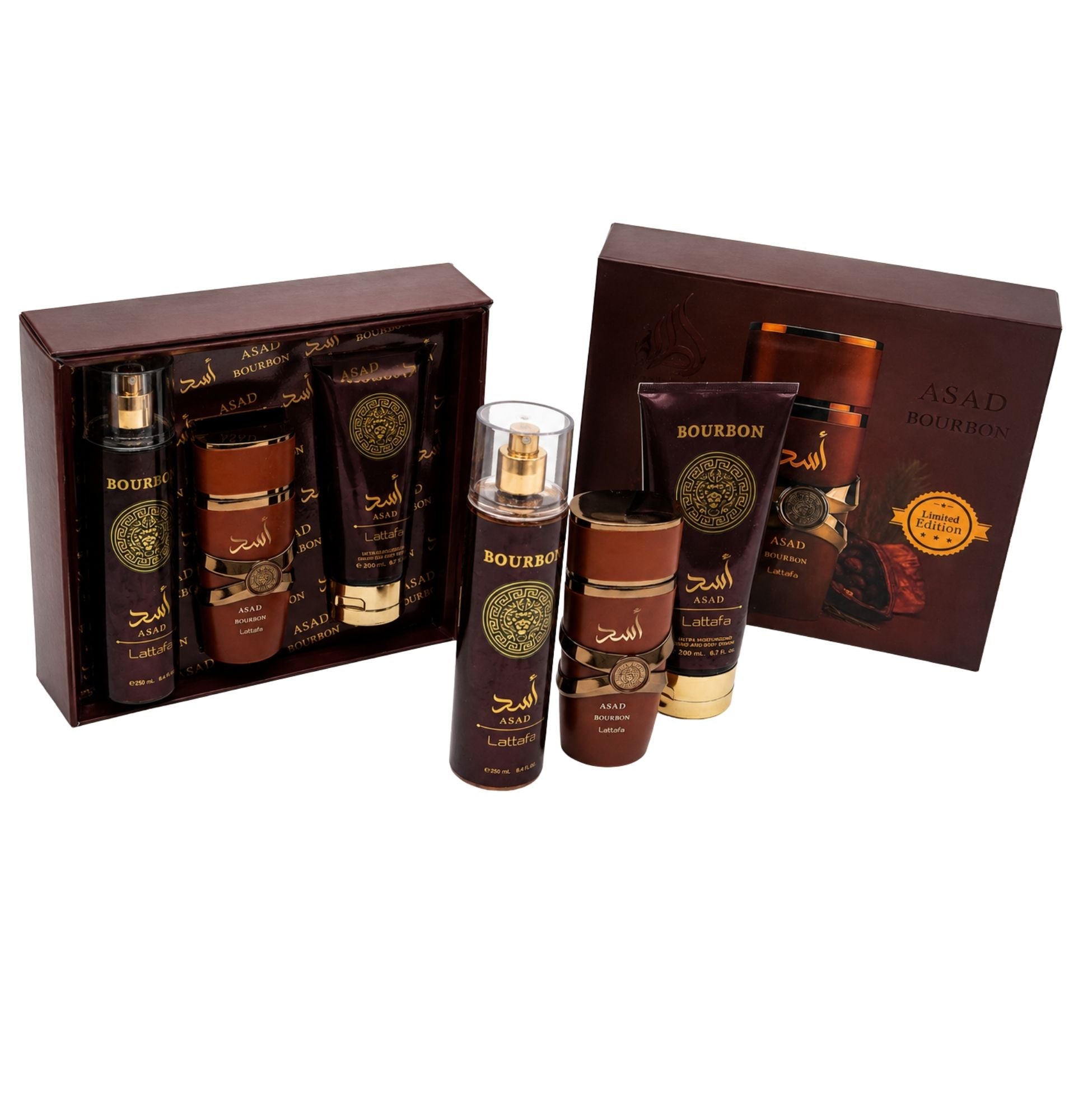 KIT CREMA + SPLAHS + PERFUME ASAD BURBON (MASCULINO)