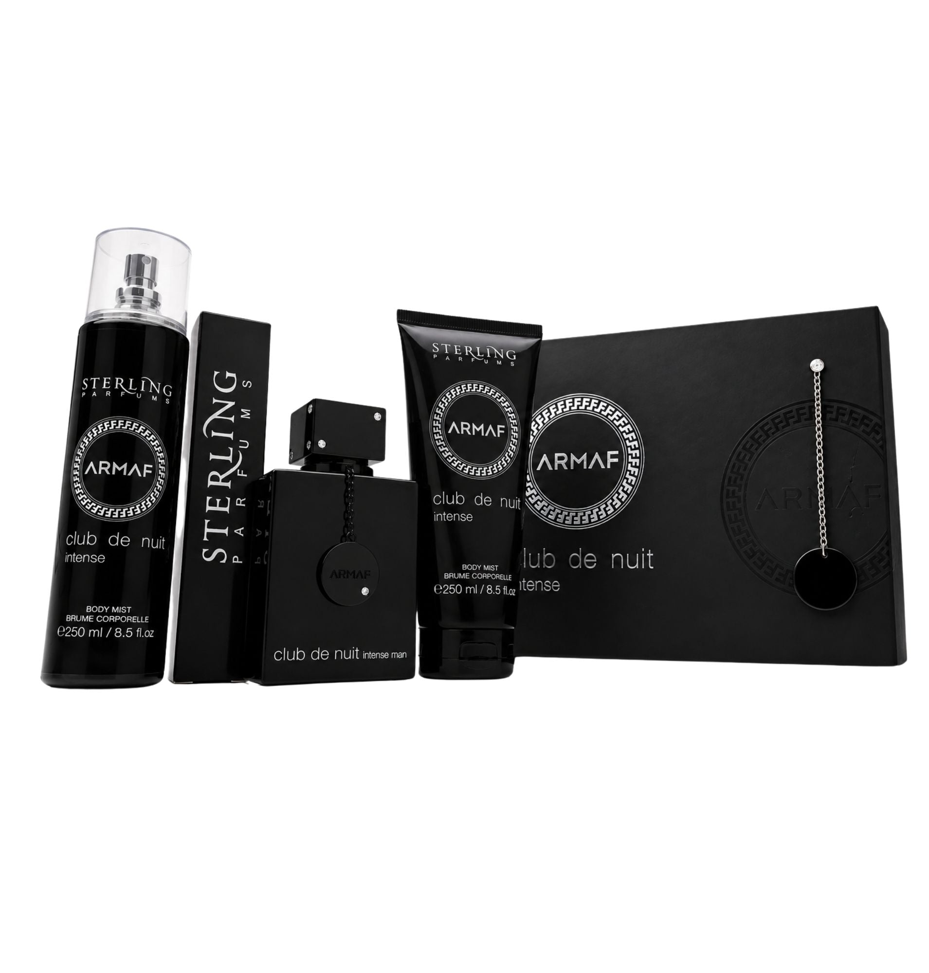 KIT CREMA + SPLAHS + PERFUME CLUB DE NUIT+ PERFUME 30 ML (MASCULINO)