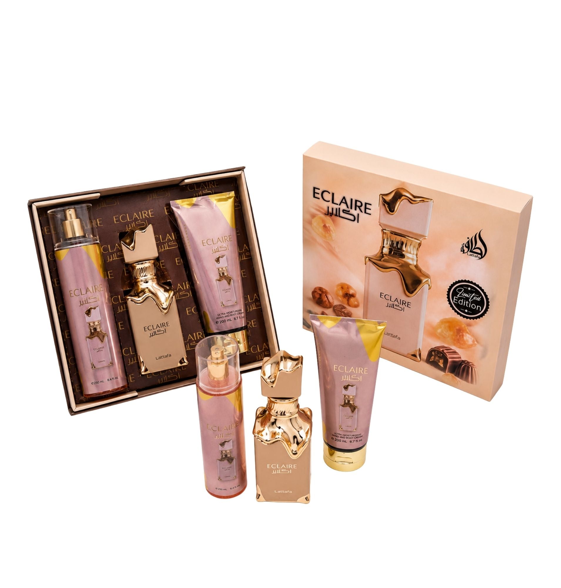 KIT CREMA + SPLAHS + PERFUME ECLAIRE (FEMENINO)