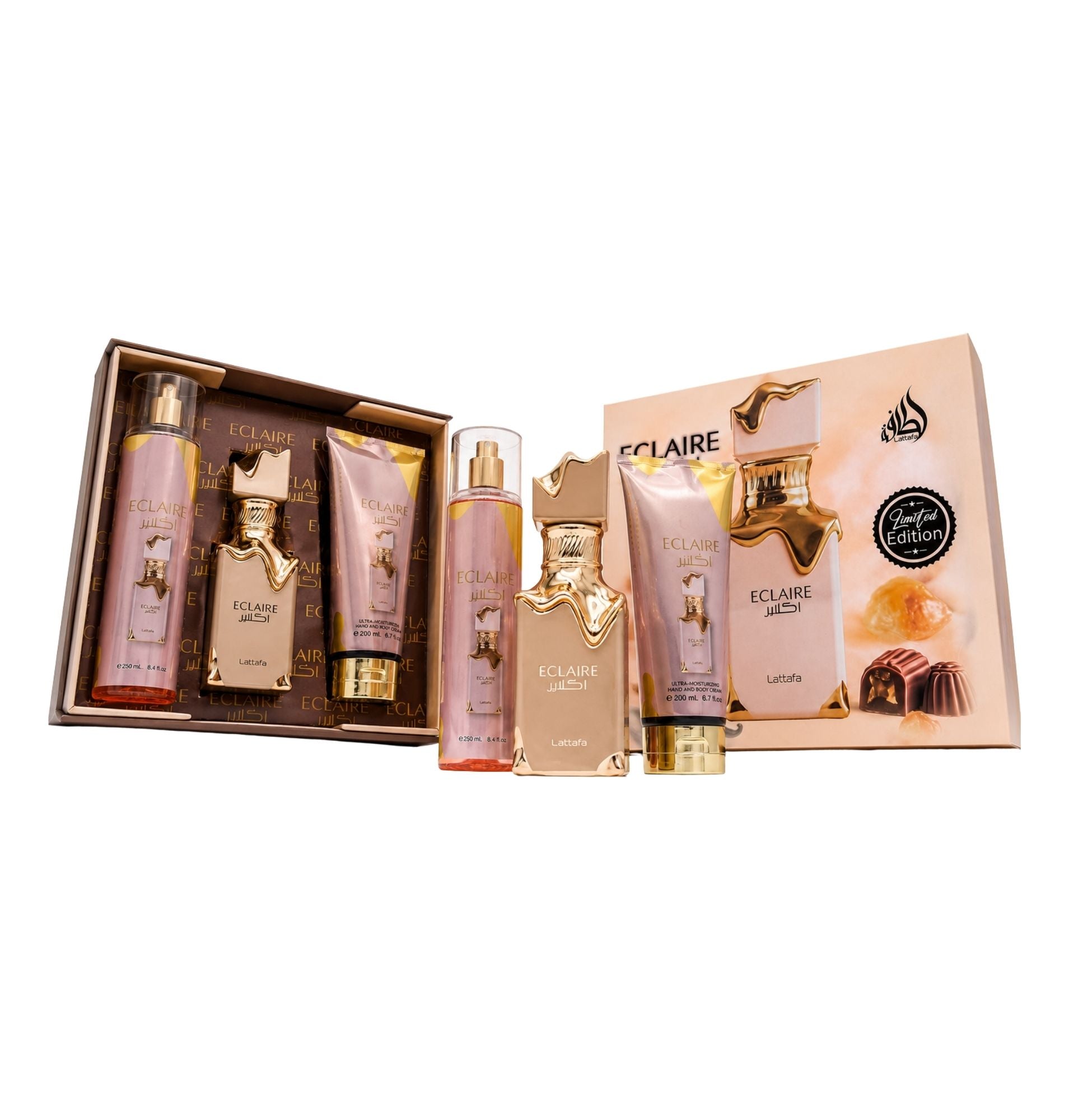 KIT CREMA + SPLAHS + PERFUME ECLAIRE (FEMENINO)