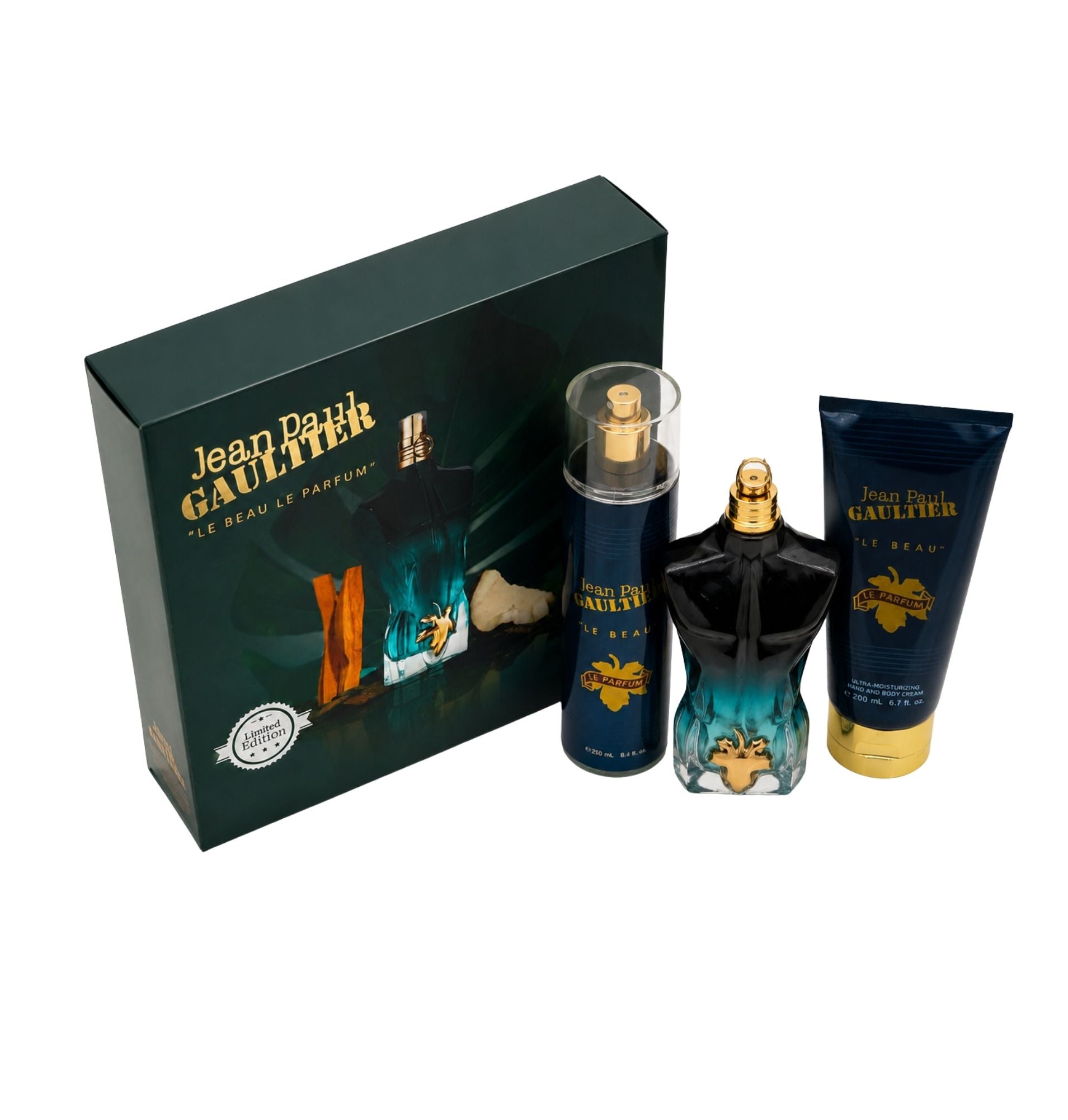 KIT CREMA + SPLAHS + PERFUME LE BEAU PARFUM (MASCULINO)