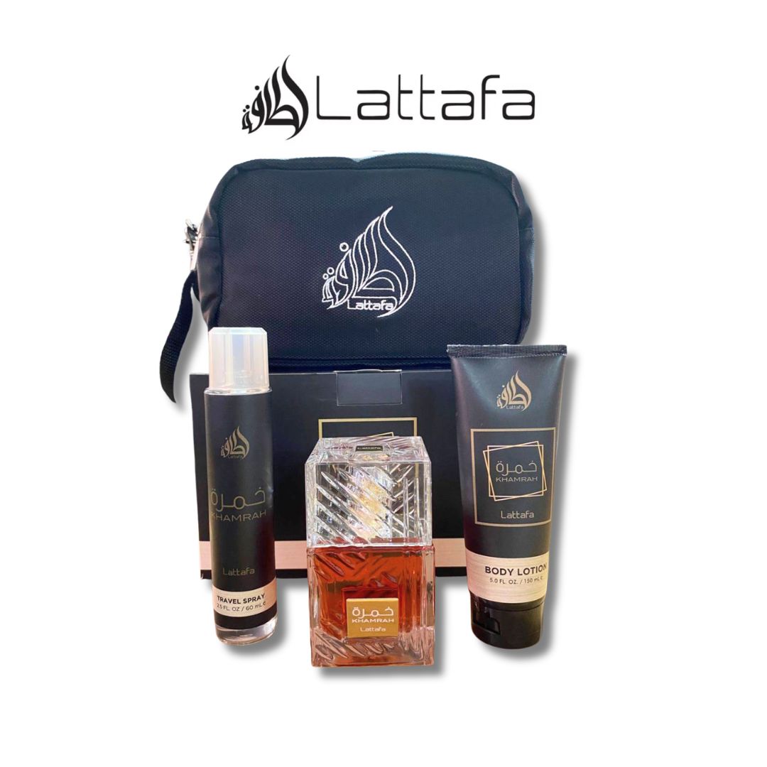SET BOLSO + CREMA + PERFUME 60 ML + KHAMRAH